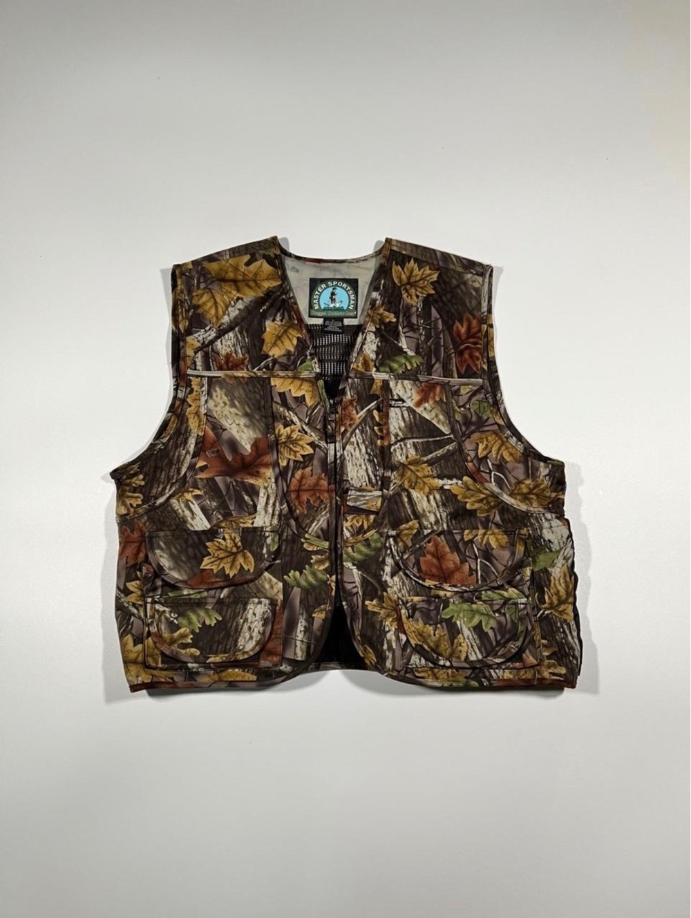 Master Sportsman Camo Hunting Vest Mens L Realtree Style Rugged Outdoor Gear